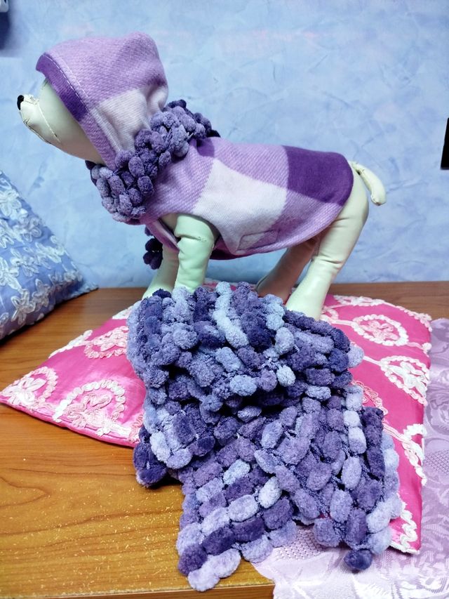 Vestito cane in pile Tg M