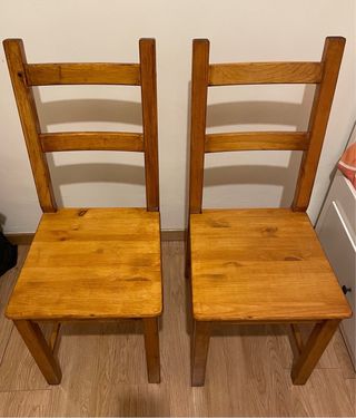 Sedia Ivar Ikea in legno di pino