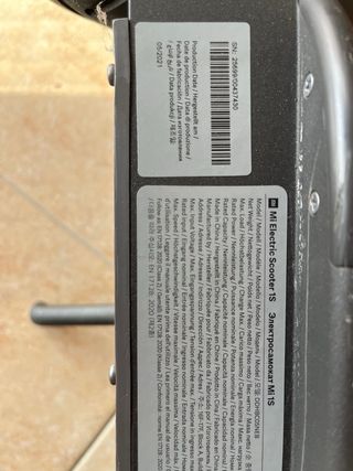 Patinete xiaomi 1s