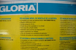 Hidrolimpiadora Gloria portátil 18v nueva