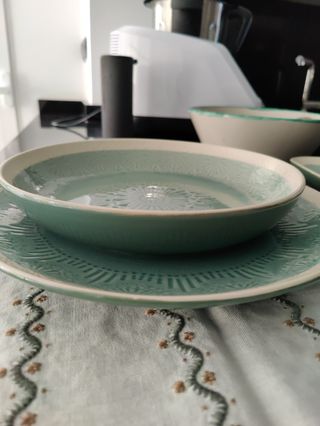 Fuente grande, bandeja y plato grande corte ingles