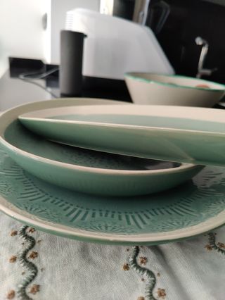 Fuente grande, bandeja y plato grande corte ingles