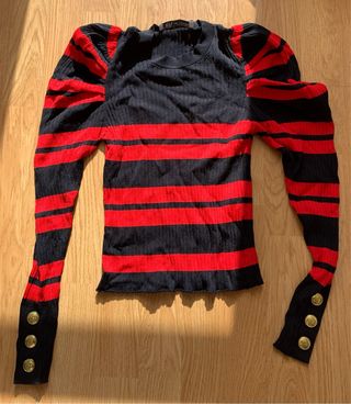 top manga larga zara