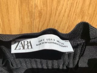 top manga larga zara