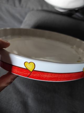 Piatto tortiera egan campo di cuori