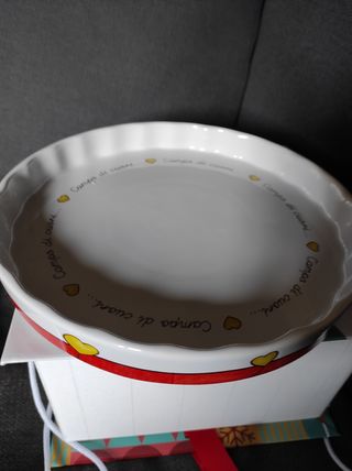 Piatto tortiera egan campo di cuori