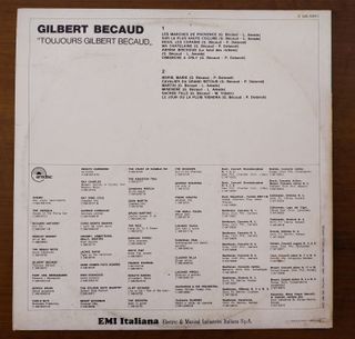 vinile 33 giri - Gilbert Becaud - Toujours Becaud