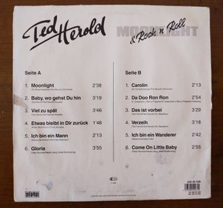 vinile 33 giri Ted Herold - Moonlight & rock 'n' r