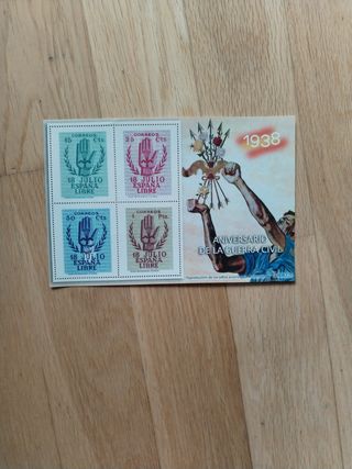 Sellos de la GUERRA CIVIL ESPAÑOLA, todos 5€
