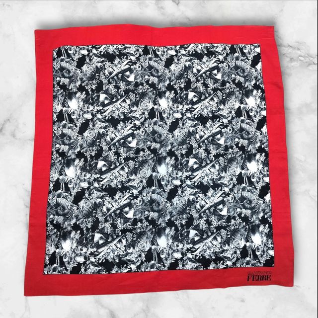 Foulard Gianfranco Ferrè nero rosso