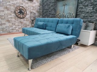 SOFA CAMA MODERNO EN AZUL