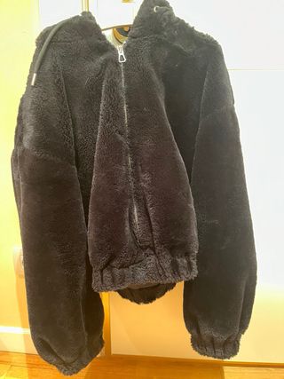 Chaqueta de pelo/abrigo negra