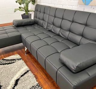 SOFA CAMA EN NEGRO TERCIOPELO NEUVOS OFERTA