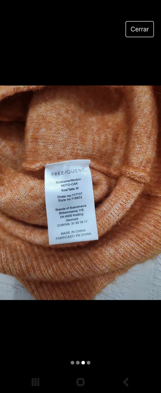 Cardigan de Freequant .Talla M.