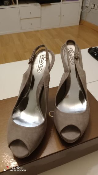 Zapato salón tacón alto Gucci original, talla 41