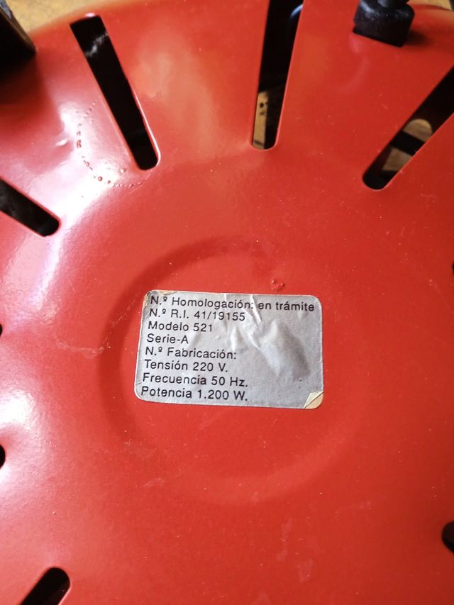 Brasero 1200w. Sevilla