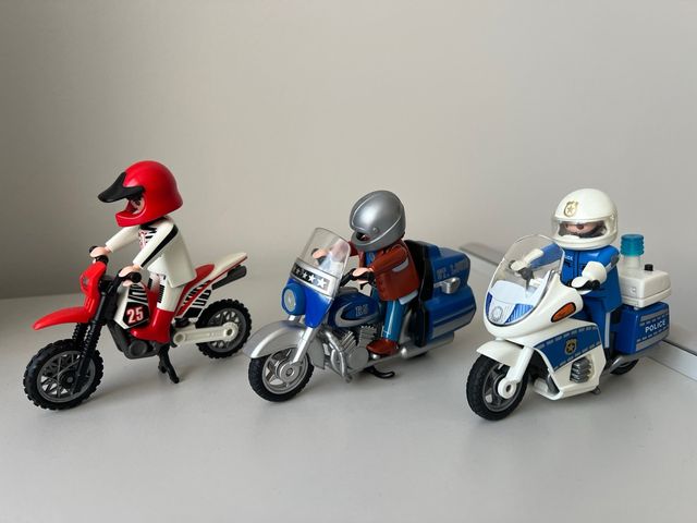 Lote de 3 motos Playmobil