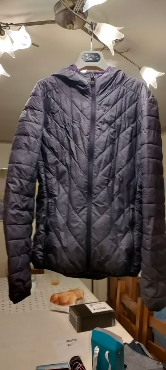 Piumino leggero donna viola taglia S