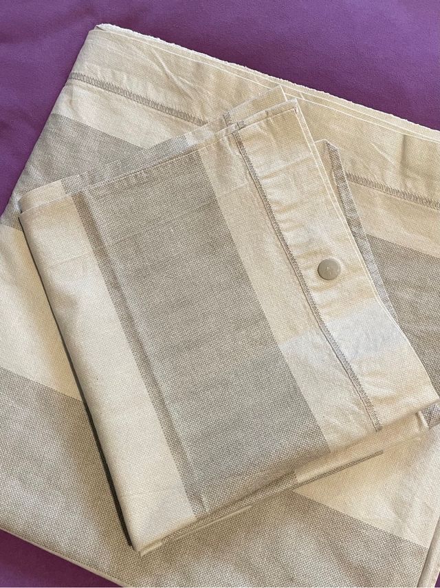 Completo letto singolo cotone a righe