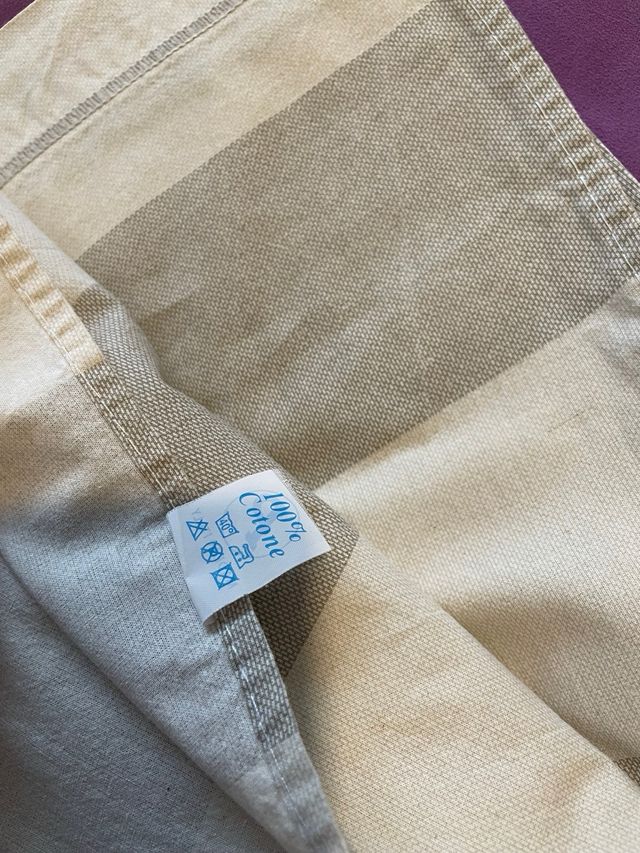 Completo letto singolo cotone a righe