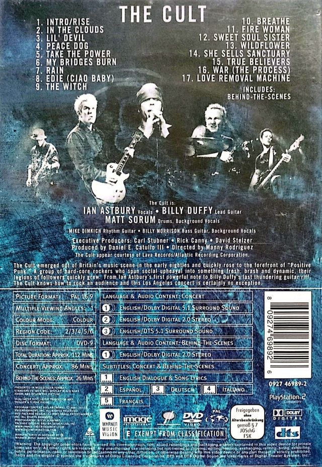 THE CULT LIVE DVD