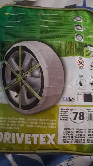 Cadenas de tela para nieve Drivetex