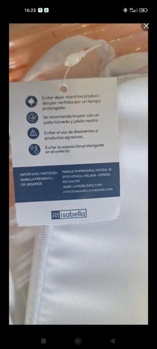 100 Cojínes con Funda lavables a 10€c/U