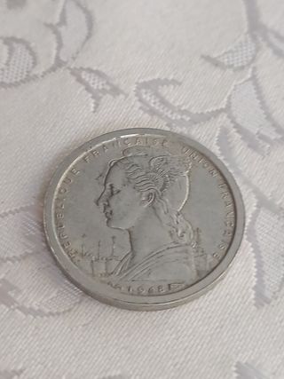 África Ecuatorial francesa 1 franco 1948
