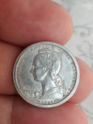 África Ecuatorial francesa 1 franco 1948