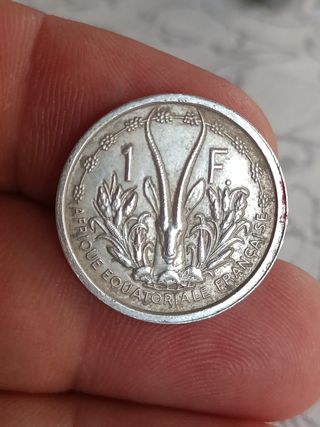 África Ecuatorial francesa 1 franco 1948