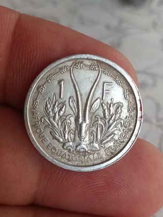 África Ecuatorial francesa 1 franco 1948