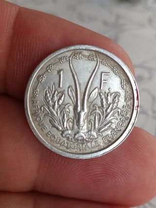 África Ecuatorial francesa 1 franco 1948