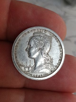 África Ecuatorial francesa 1 franco 1948