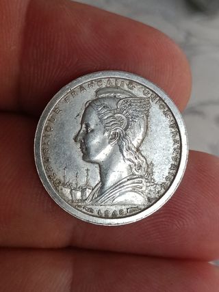 África Ecuatorial francesa 1 franco 1948
