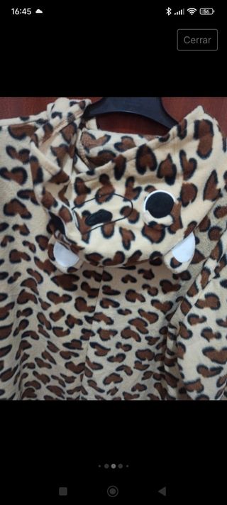 Pijama disfraz leopardo 