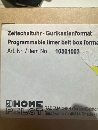 HOMEPILOT  Temporizador persianas