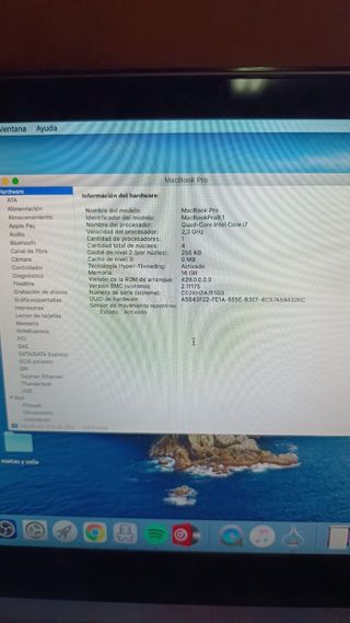 Macbook pro 15 pulgadas 2012