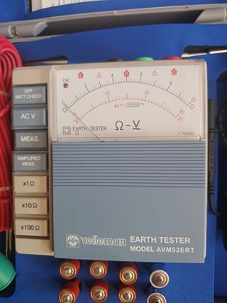 Medidor análogico resistencia de tierra