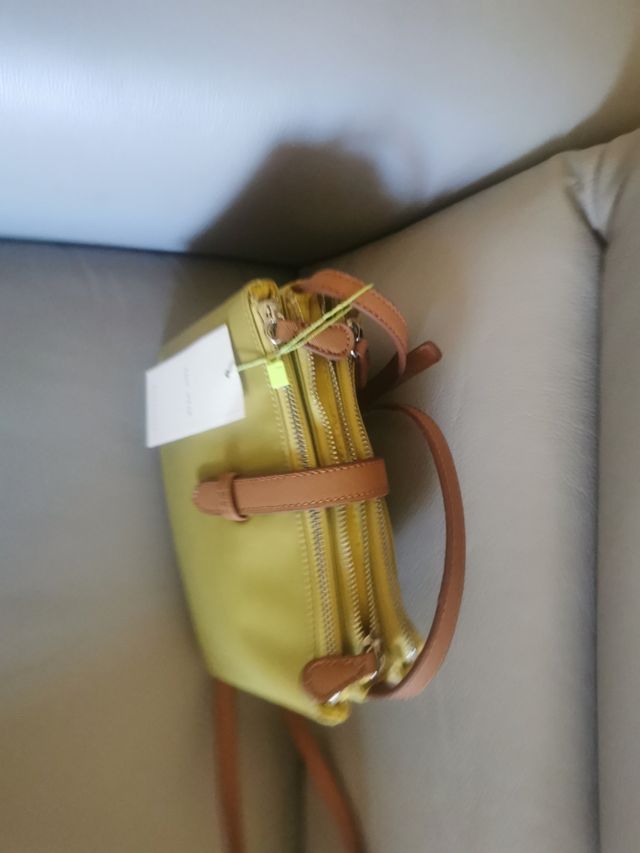 Bandolera, nylon, color pistacho