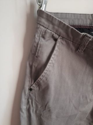 Pantalone in tessuto grigio primaverile taglia 50