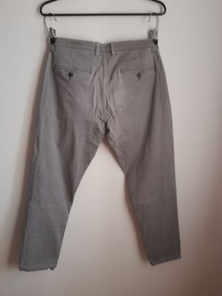 Pantalone in tessuto grigio primaverile taglia 50
