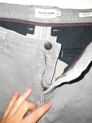 Pantalone in tessuto grigio primaverile taglia 50