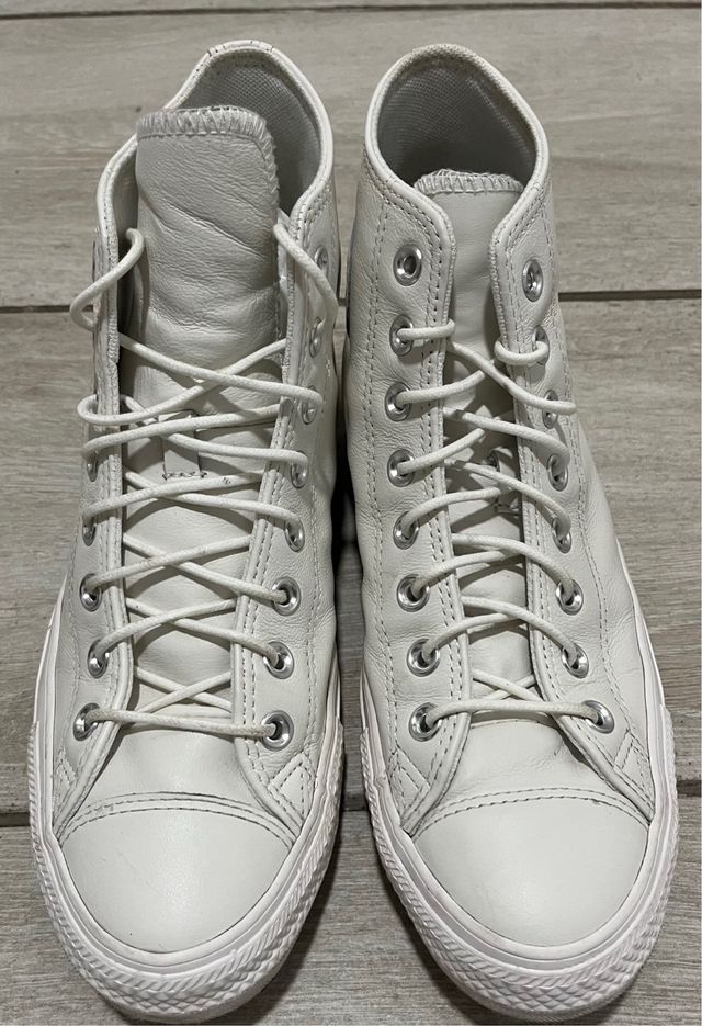 Zapatillas de piel Converse Blancas