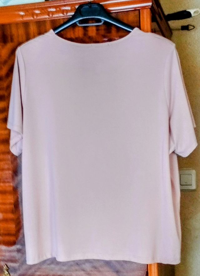 CAMISETA MANGA CORTA ROSA PALO. XXXL.