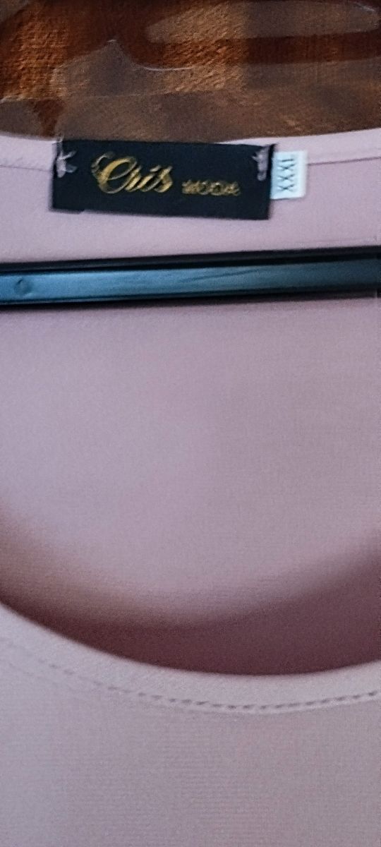 CAMISETA MANGA CORTA ROSA PALO. XXXL.