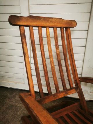 Tumbona madera vintage