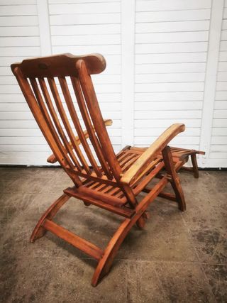 Tumbona madera vintage