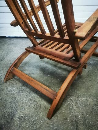 Tumbona madera vintage