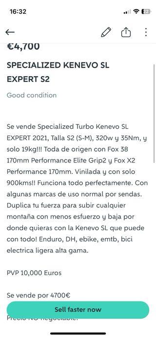 SPECIALIZED KENEVO SL EXPERT S2