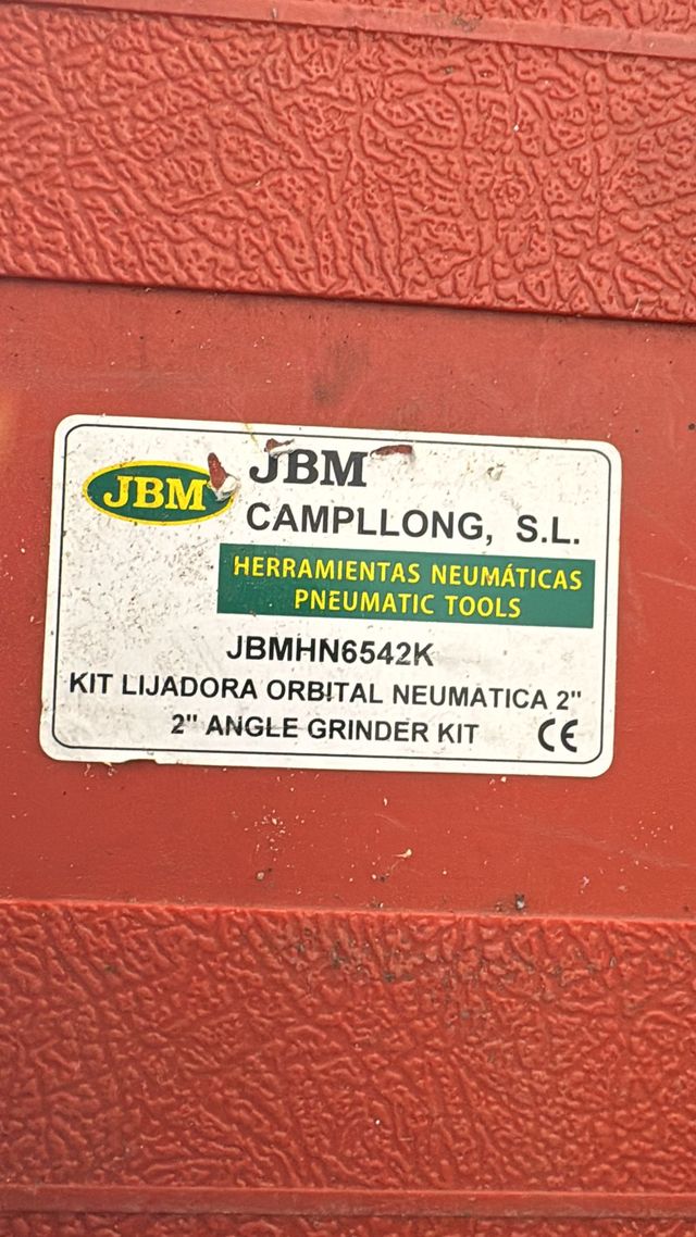 Kit lijadora orbital de composite (2") NUEVA JBM